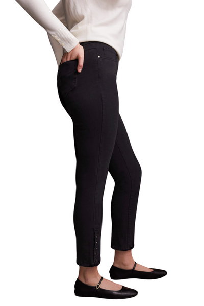 Pull on Ankle Pant With Hem Detail