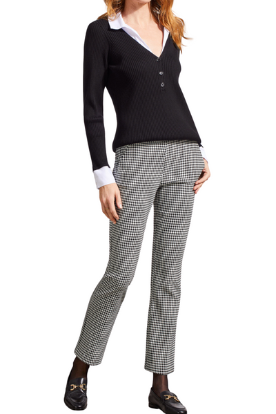 Houndstooth Pull On Pant