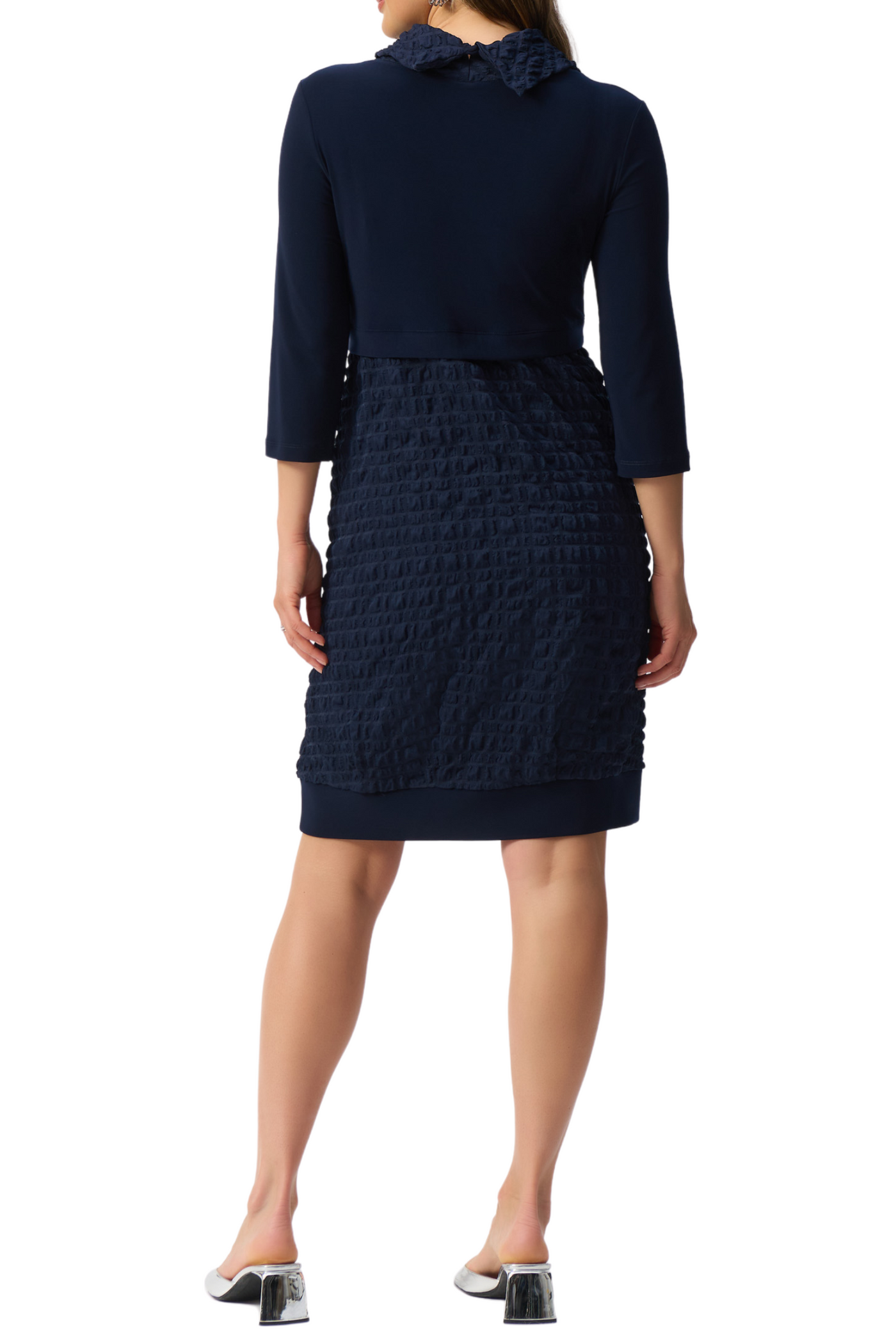 Jacquard Silky Knit Cocoon Dress