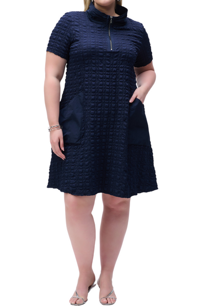 Bubble Jacquard A-Line Dress