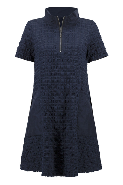 Bubble Jacquard A-Line Dress