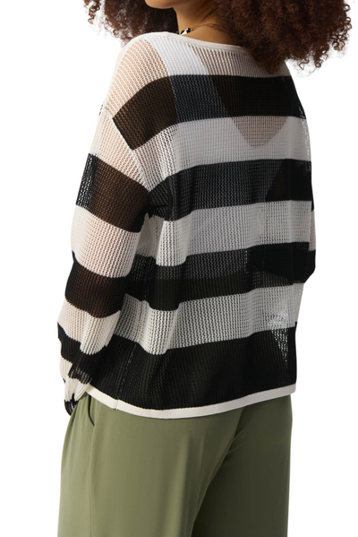 Striped Sweater Knit Pullover