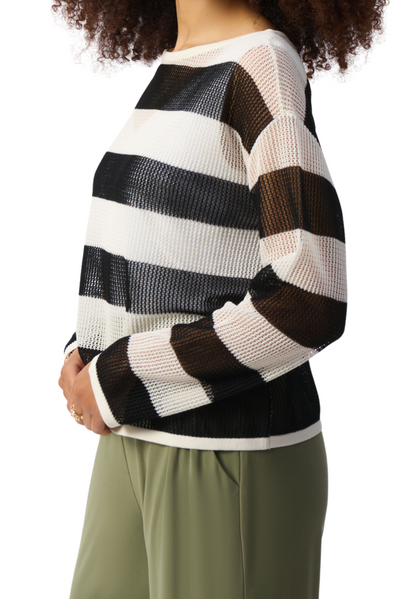 Striped Sweater Knit Pullover