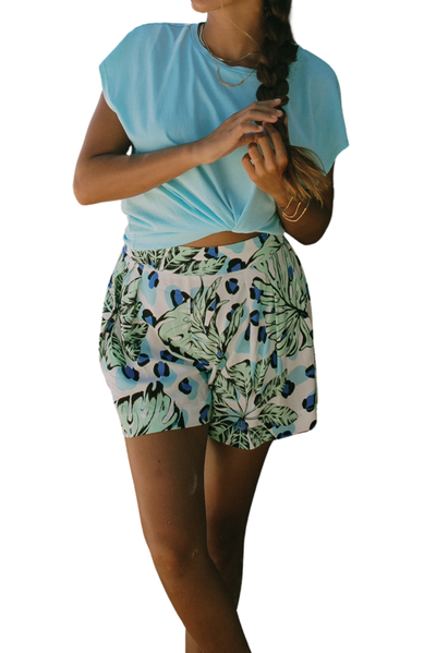 Pull-On Pleated Front Skort