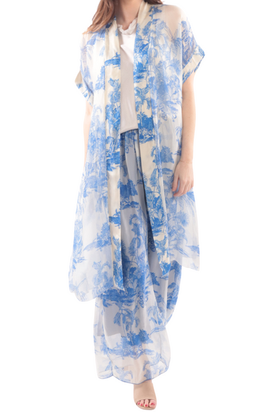 Etoille Print Kimono