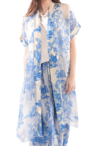 Etoille Print Kimono