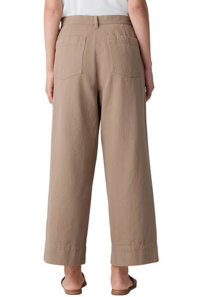 Utility Cotton Wide Leg Pant