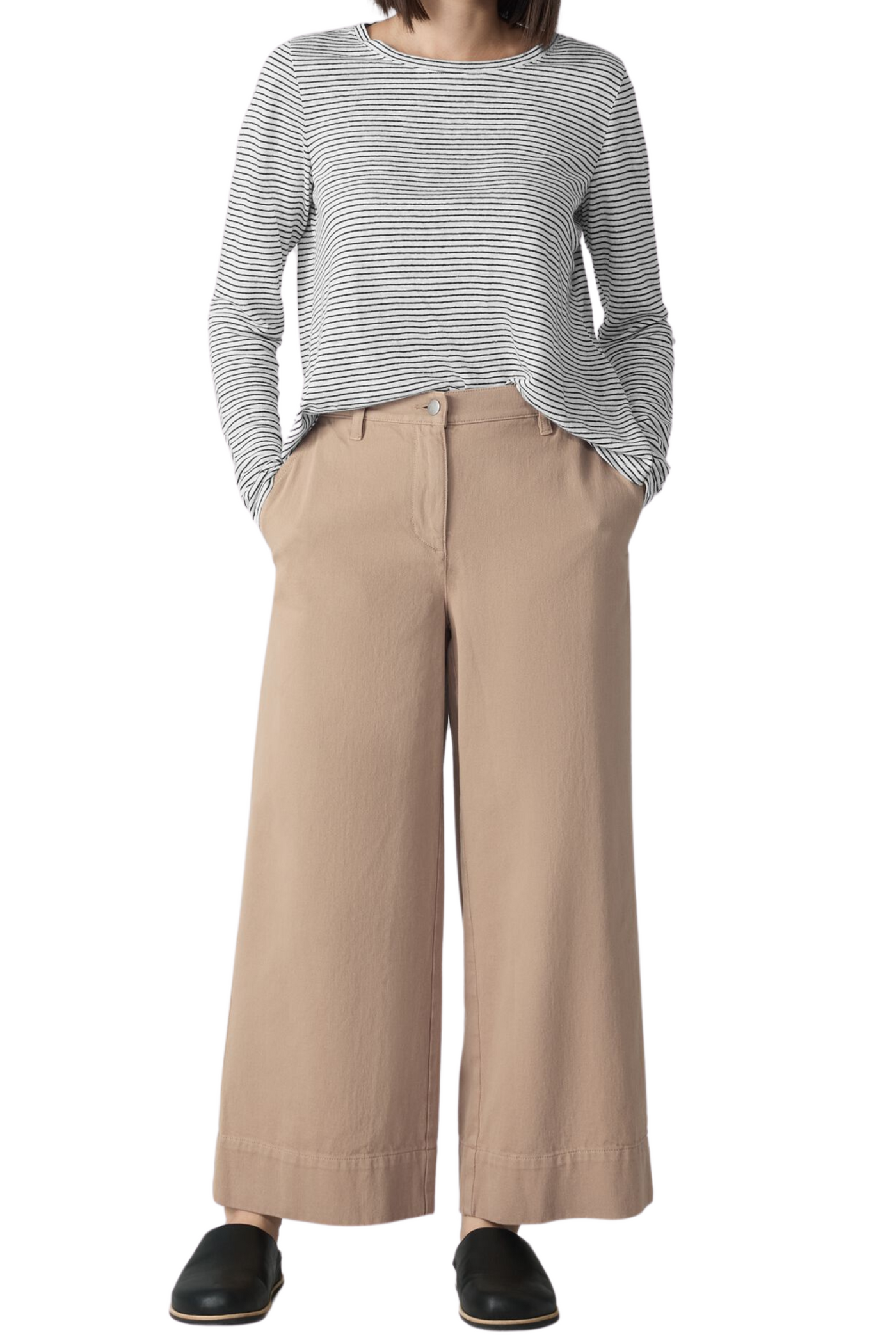 Utility Cotton Wide Leg Pant